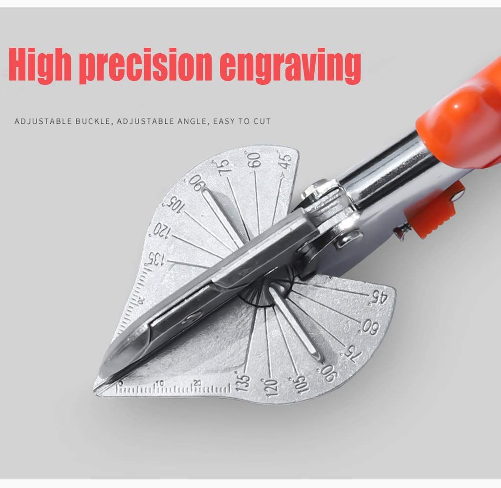 Angle Mitre Shear Cutter - Multifunctional Tool for Angular Cutting of Plastic, PVC, and Molding Trim V1192-AZ-W-0258