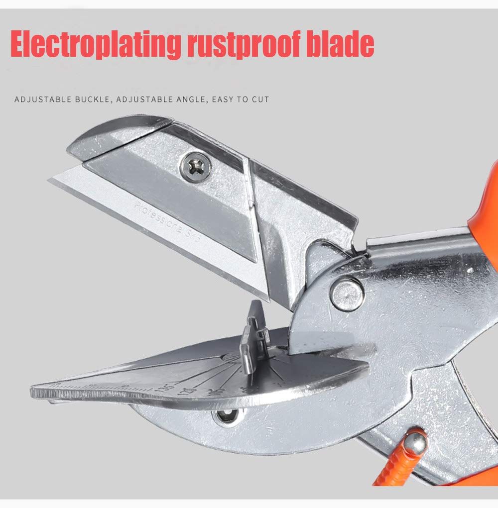 Angle Mitre Shear Cutter - Multifunctional Tool for Angular Cutting of Plastic, PVC, and Molding Trim V1192-AZ-W-0258