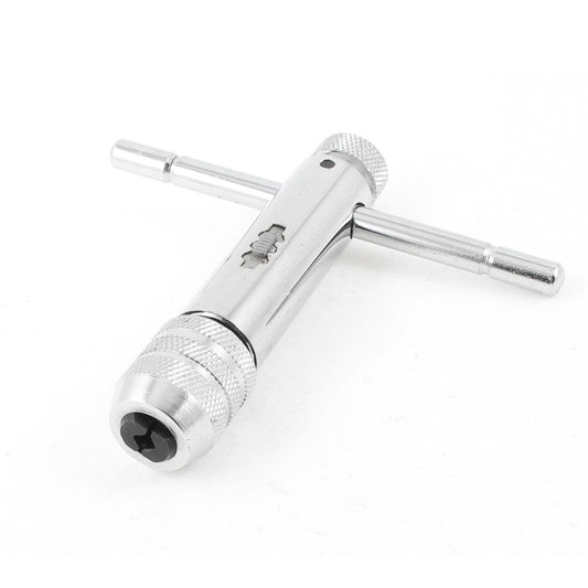 Adjustable Ratchet Tap Wrench T-Handle, M3-M8 Capacity, Tap Reamer Tapping Ratcheting Wrench,90mm Body Length V1192-AZ-W-0259