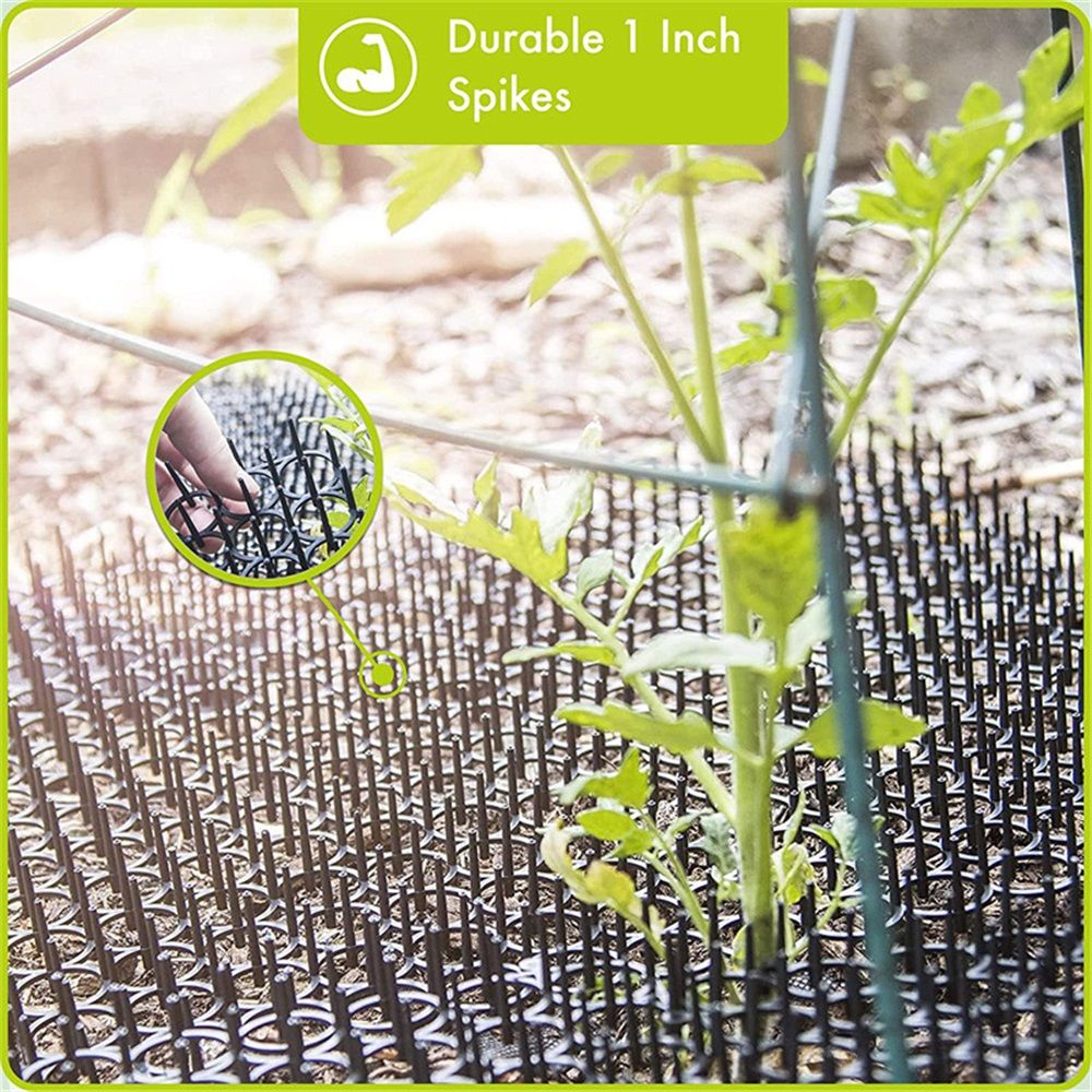 13"x16" Cat Deterrent Mat,12 Pack Cat Scat Mat with Spike Cat Repellent for Kitten Coverage Digging Deterrent V1192-AZ-W-0260