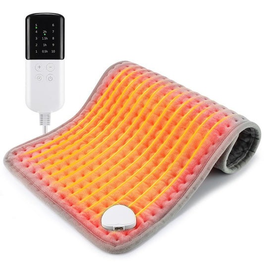 Heating Pad for Back Pain, 12''x24'' Heating Pad for Period Cramps Neck Shoulder Knee Leg with Heat Settings V1192-AZ-W-0266