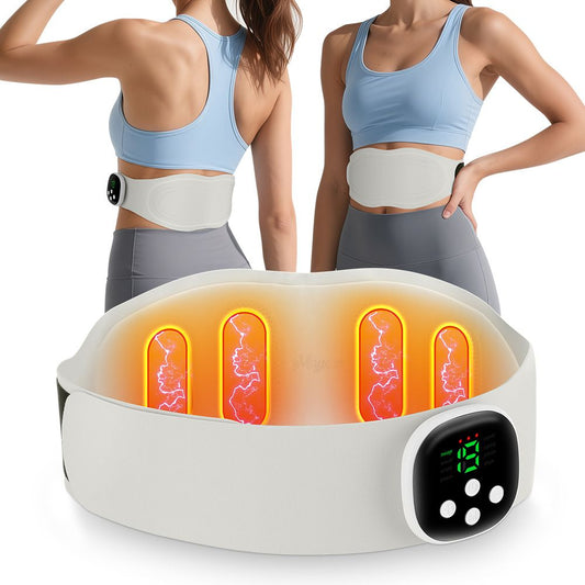 Heating Pad for Back Pain Relief: Portable Cordless Heat Pad with Massager for Period Cramps, 1200mAh Large V1192-AZ-W-0268