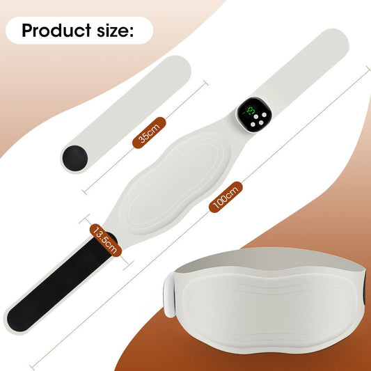 Heating Pad for Back Pain Relief: Portable Cordless Heat Pad with Massager for Period Cramps, 1200mAh Large V1192-AZ-W-0268