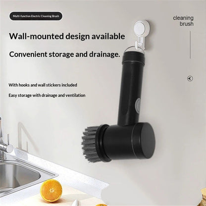Electric Spin Scrubber, Cordless Power Scrubber with 8 Replaceable Heads, Dual Speed Lightweight Handheld V1192-AZ-W-0272