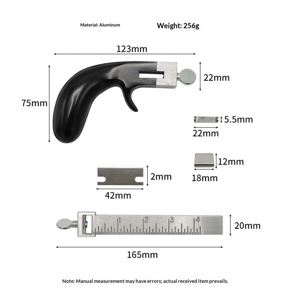 Leather cutting tool, aluminum handle leather strip cutting machine, stainless steel specification leather V1192-AZ-W-0293