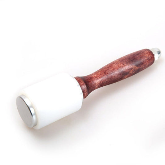 Wooden Handle Nylon Hammer, Leathercraft Carving Nylon Hammer For Stamping Sew Leather Cowhide Tool V1192-AZ-W-0295