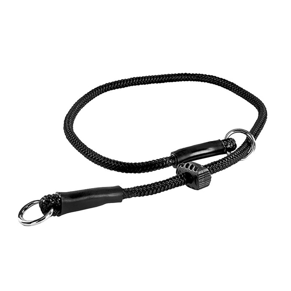 Slip ring black pet training P-chain explosion-proof drawstring with limiter, medium and large dog training V1192-AZ-W-0300
