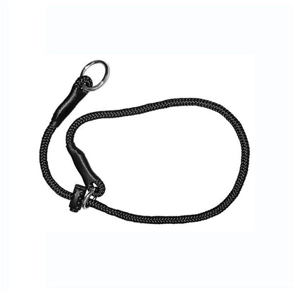Slip ring black pet training P-chain explosion-proof drawstring with limiter, medium and large dog training V1192-AZ-W-0300