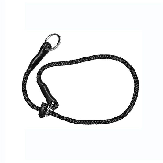 Slip ring black pet training P-chain explosion-proof drawstring with limiter, medium and large dog training V1192-AZ-W-0300