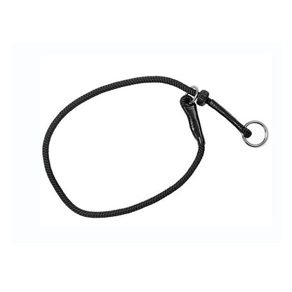 Slip ring black pet training P-chain explosion-proof drawstring with limiter, medium and large dog training V1192-AZ-W-0300