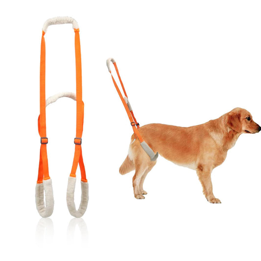 2 Pcs Dog Support Harness for Back Legs Dog Rear Lifting Sling Aid with Handle and Shoulder Strap Hind Leg V1192-AZ-W-0302