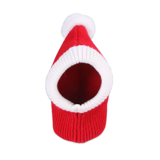 Christmas Dog Hat Costume for Large Medium Dog Warm Winter Dog Hat Neck Ear Warmer Headband Protector for V1192-AZ-W-0305