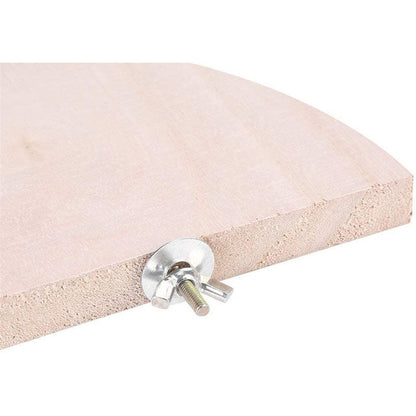 Flat Platform Stand, Easy to Install, Safe and Stable, Smooth Polishing Without Hurting Feet, Solid Hardwood V1192-AZ-W-0306