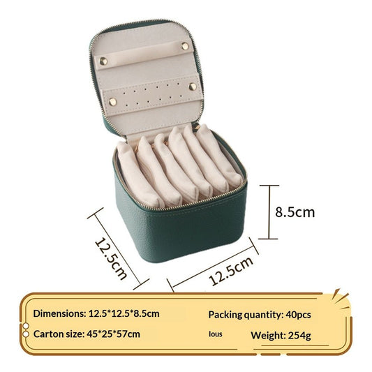 Travel Jewelry Organizer, Jewelry Travle Case with 6 Velvet Jewelry Bags, Portable Travel Jewelry Storage V1192-AZ-W-0321