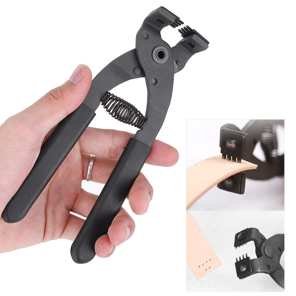 Leather Piercer Leather Craft Hole Punch Tools Hand-Held Silent Pliers Diamond Sewing Stitching Chisel V1192-AZ-W-0328