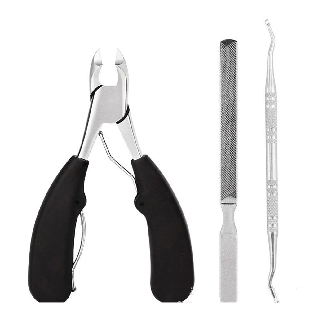 Toenail Clippers for Thick & Ingrown Toe Nails Heavy Duty Precision Nail Scissors Super Sharp Curved Blade V1192-AZ-W-0335