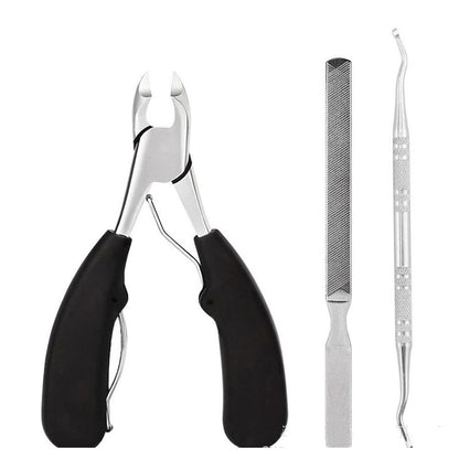 Toenail Clippers for Thick & Ingrown Toe Nails Heavy Duty Precision Nail Scissors Super Sharp Curved Blade V1192-AZ-W-0335