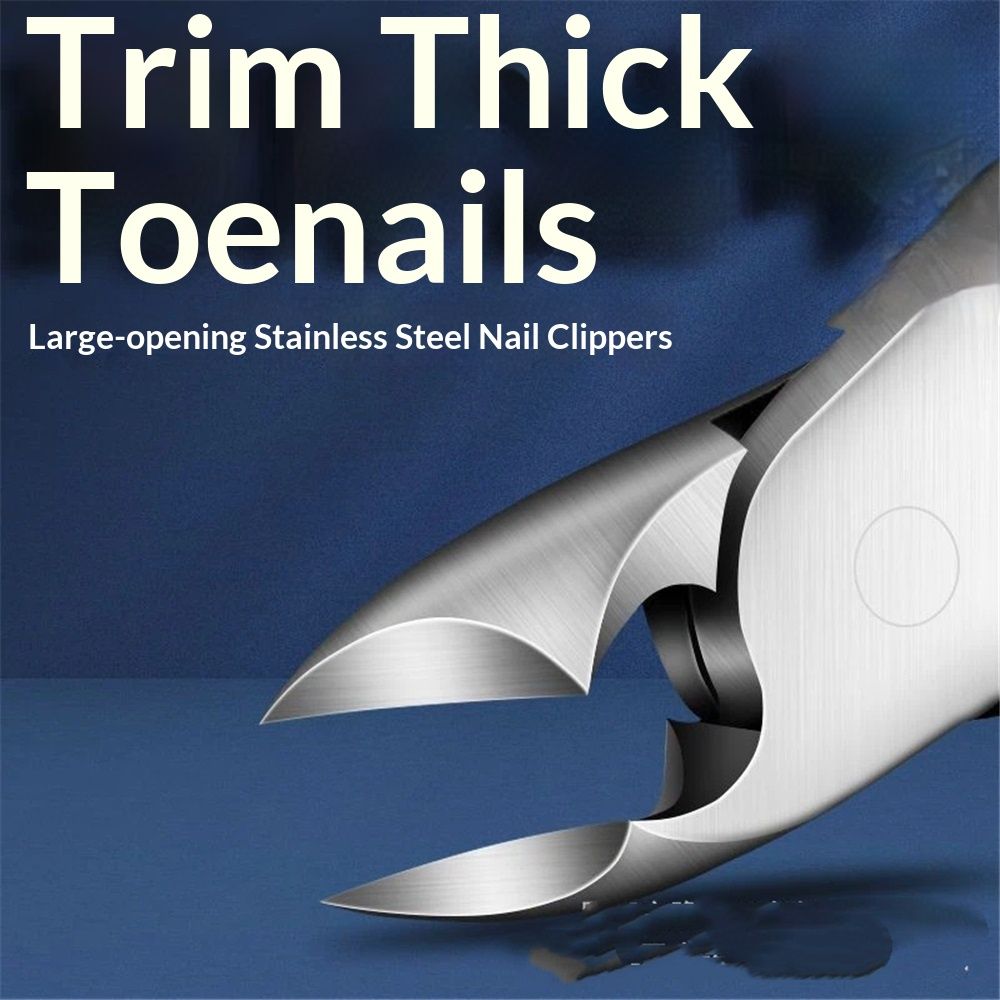 Toenail Clippers for Thick & Ingrown Toe Nails Heavy Duty Precision Nail Scissors Super Sharp Curved Blade V1192-AZ-W-0335