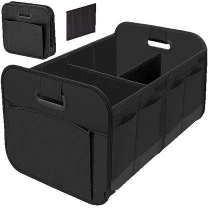 Trunk Organizer For Car, Suv, Truck | Premium Adjustable Multi Compartments Collapsible Car Trunk Organizer V1192-AZ-W-0351