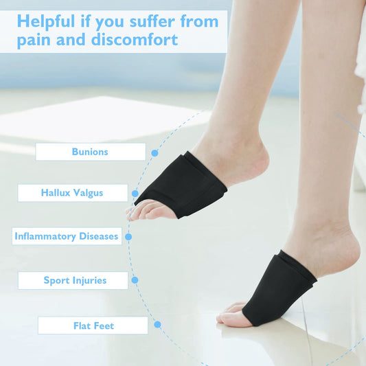 A pair Forefoot Toe Ice Pack, Ball of Foot Pain Relief Cold&Heat Therapy Gel Foot Ice Pack for Swelling, V1192-AZ-W-0364