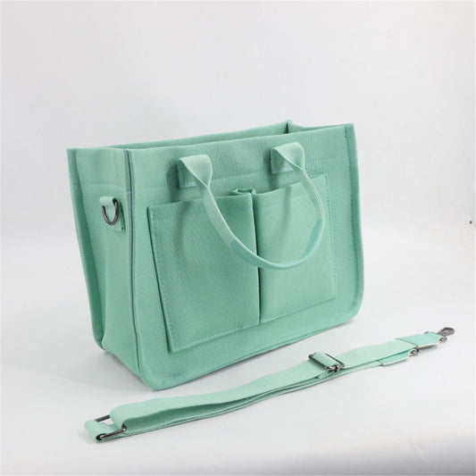 Canvas Tote Bag for Women,Laptop Bag Work Tote Bag Women Crossbody Purse Handbag Shoulder Travel Messenger V1192-AZ-W-0379