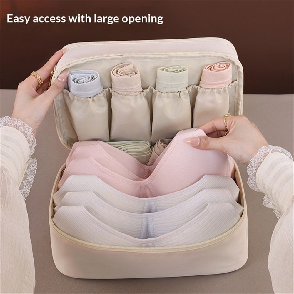 Portable Underwear Bra Storage Bag Travel Organizers Multi-Layer Toiletry Packing Cube,Multiple Layers Pack V1192-AZ-W-0382