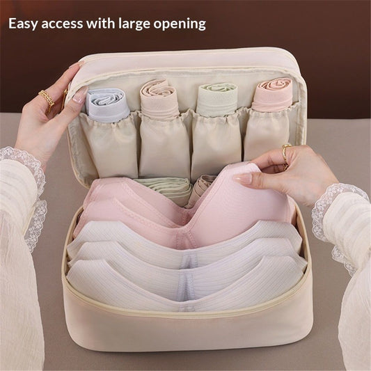 Portable Underwear Bra Storage Bag Travel Organizers Multi-Layer Toiletry Packing Cube,Multiple Layers Pack V1192-AZ-W-0382