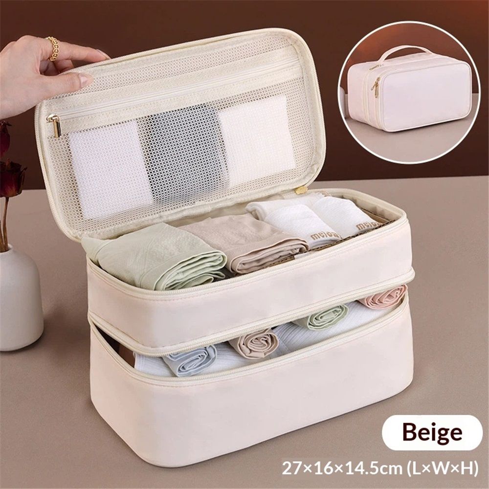 Portable Underwear Bra Storage Bag Travel Organizers Multi-Layer Toiletry Packing Cube,Multiple Layers Pack V1192-AZ-W-0382