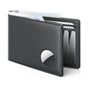 Mens Leather Wallet, Slim, RFID Blocking - Card Capacity | Bill Divider | ID Window (Black, only one bag) V1192-AZ-W-0383