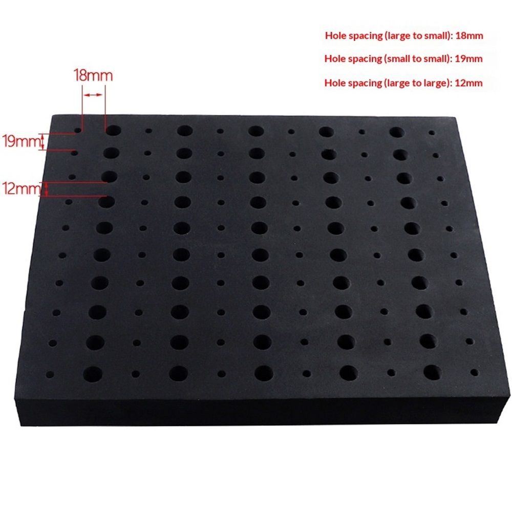 Router Bit Storage Inserts for 110 Bits, 50PCS 1/2" and 60PCS 1/4" Shank Router Bits, Routers Bit Holder, V1192-AZ-W-0392