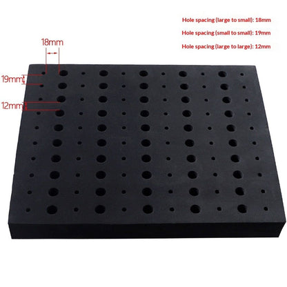 Router Bit Storage Inserts for 110 Bits, 50PCS 1/2" and 60PCS 1/4" Shank Router Bits, Routers Bit Holder, V1192-AZ-W-0392