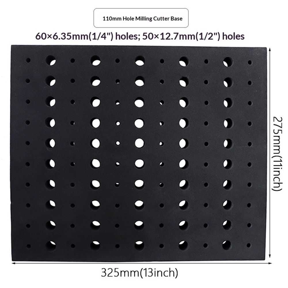 Router Bit Storage Inserts for 110 Bits, 50PCS 1/2" and 60PCS 1/4" Shank Router Bits, Routers Bit Holder, V1192-AZ-W-0392
