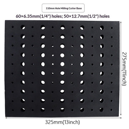 Router Bit Storage Inserts for 110 Bits, 50PCS 1/2" and 60PCS 1/4" Shank Router Bits, Routers Bit Holder, V1192-AZ-W-0392