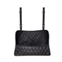 Car Net Pocket Handbag Holder Between Seats, Luxury Quilted Purse Car Organizer With 2 Extra Pockets For V1192-AZ-W-0393