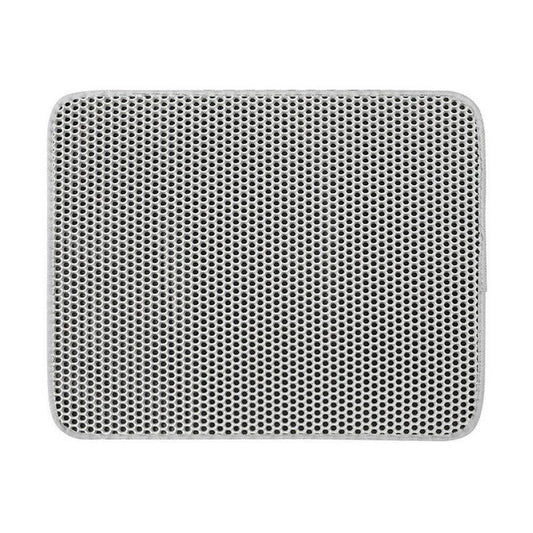 Cat Litter Mat Large Cat Litter Trapping Mat 30x30cm Double Layer Urine and Water Proof Kitty Litter Box Mat V1192-AZ-W-0394