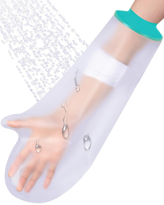 Cast Covers for Shower Arm Waterproof Adult Soft Comfortable Watertight Seal Keep Wounds Dry,Bath,Bandage V1192-AZ-W-0396
