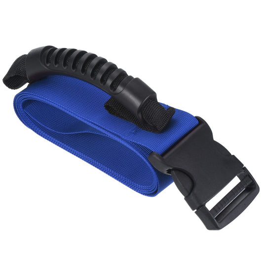 Carrying Strap with Handle, Adjustable Nylon Belt for Moving Lifting Boxes Grocery Luggage, blue V1192-AZ-W-0403