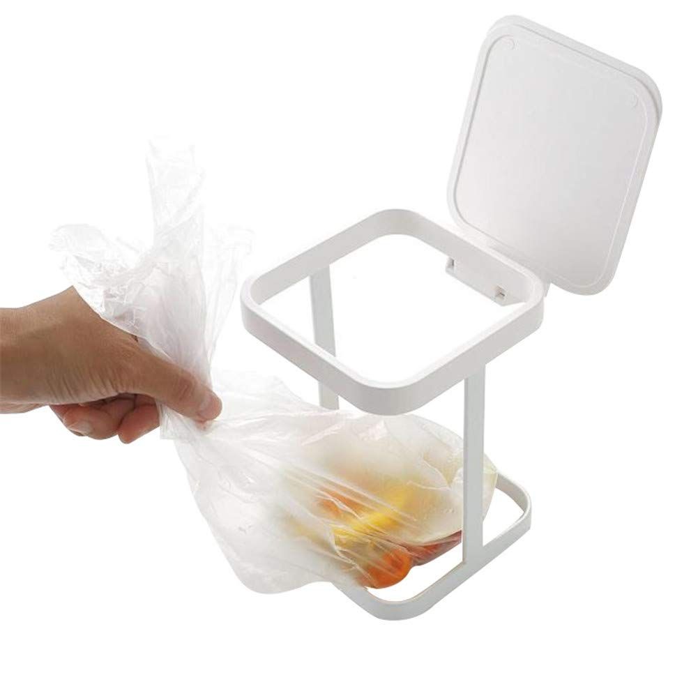 Countertop Trash Can Garbage Bag Holder for Home Kitchen Desktop trash bin, home kitchen storage bin, office V1192-AZ-W-0408