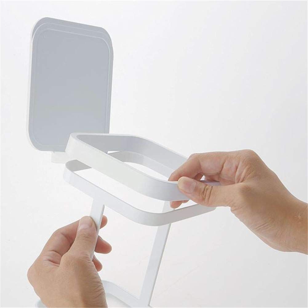Countertop Trash Can Garbage Bag Holder for Home Kitchen Desktop trash bin, home kitchen storage bin, office V1192-AZ-W-0408