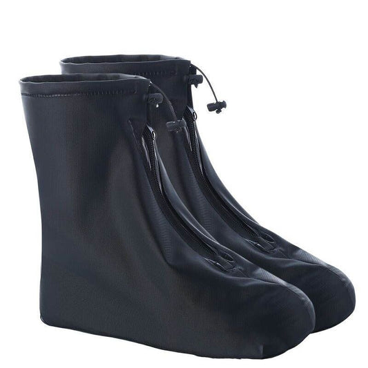Rain Shoe Covers Waterproof Boots Plastic Overshoes Galoshes for Women Men Kids,Anti-Slip Overshoes Black (M) V1192-AZ-W-0415
