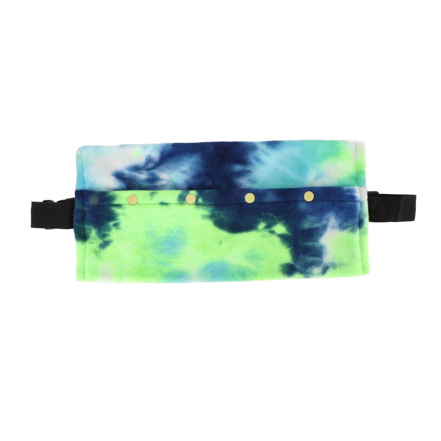 Small Animal Sling Carrier,Adjustable Strap Soft Coral Fleece Beardie Snuggle Sling Bag ( blue-green) V1192-AZ-W-0418