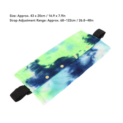 Small Animal Sling Carrier,Adjustable Strap Soft Coral Fleece Beardie Snuggle Sling Bag ( blue-green) V1192-AZ-W-0418