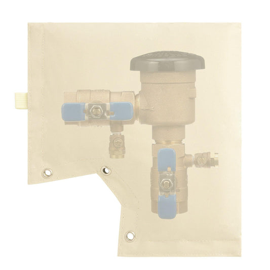Outdoor Backflow Preventer Cover, Pipe Insulated Pouch for Freeze Protection, Winter Thicken Fabric Sprinkler V1192-AZ-W-0422