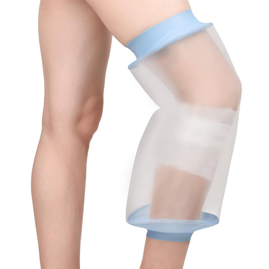 Knee Cast Cover for Shower Waterproof Knee Cover for Shower after Surgery Reusable Cast Bag After Surgery for V1192-AZ-W-0435
