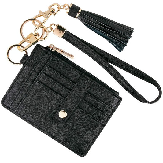 2 pack Small Wristlet Wallets for Women Credit Card Holder Wallet Keychain Wristlet Wallet Credit Card V1192-AZ-W-0437