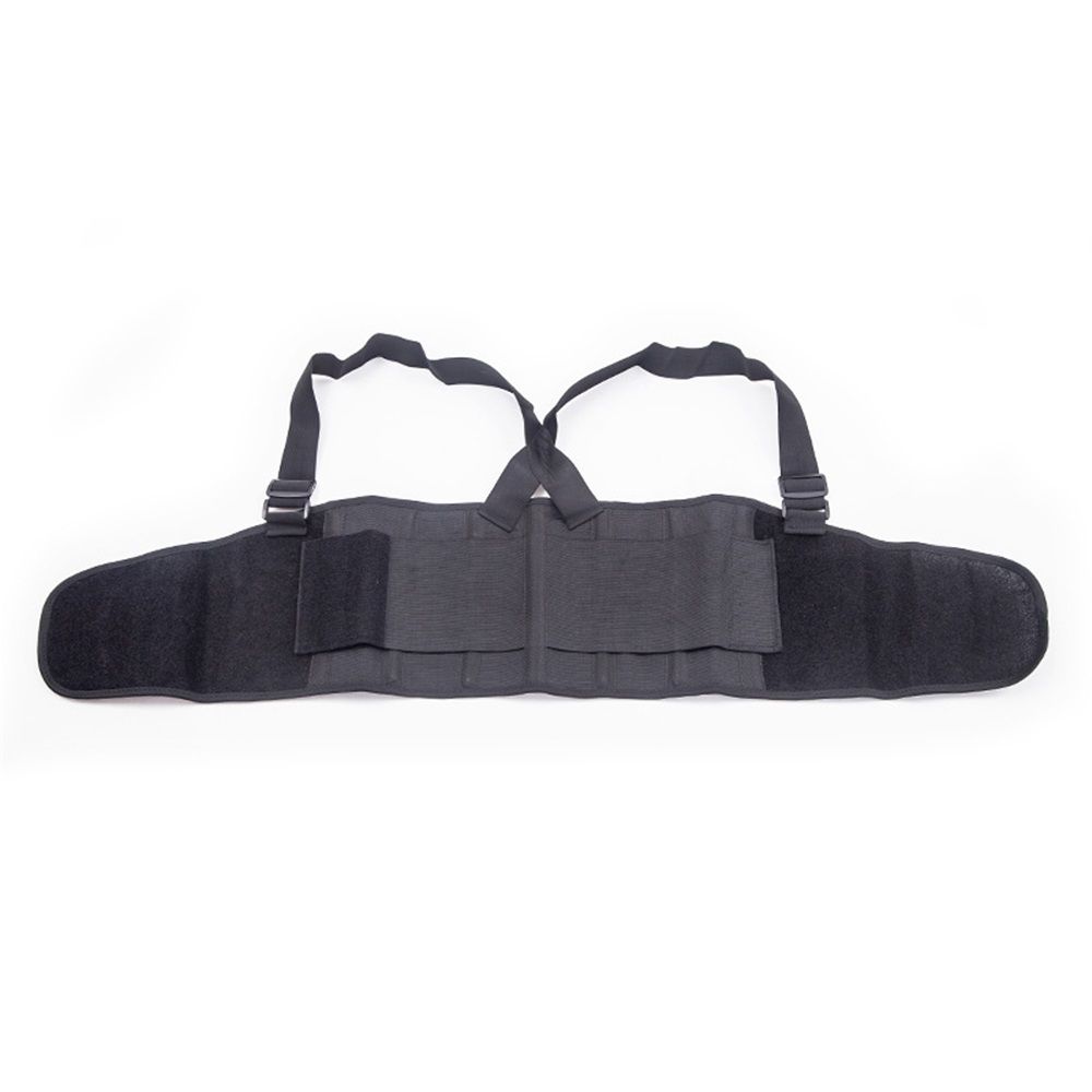 Care Back Brace for Work with Suspenders - Back Support Belt - Adjustable, Light, Breathable - Posture V1192-AZ-W-0444