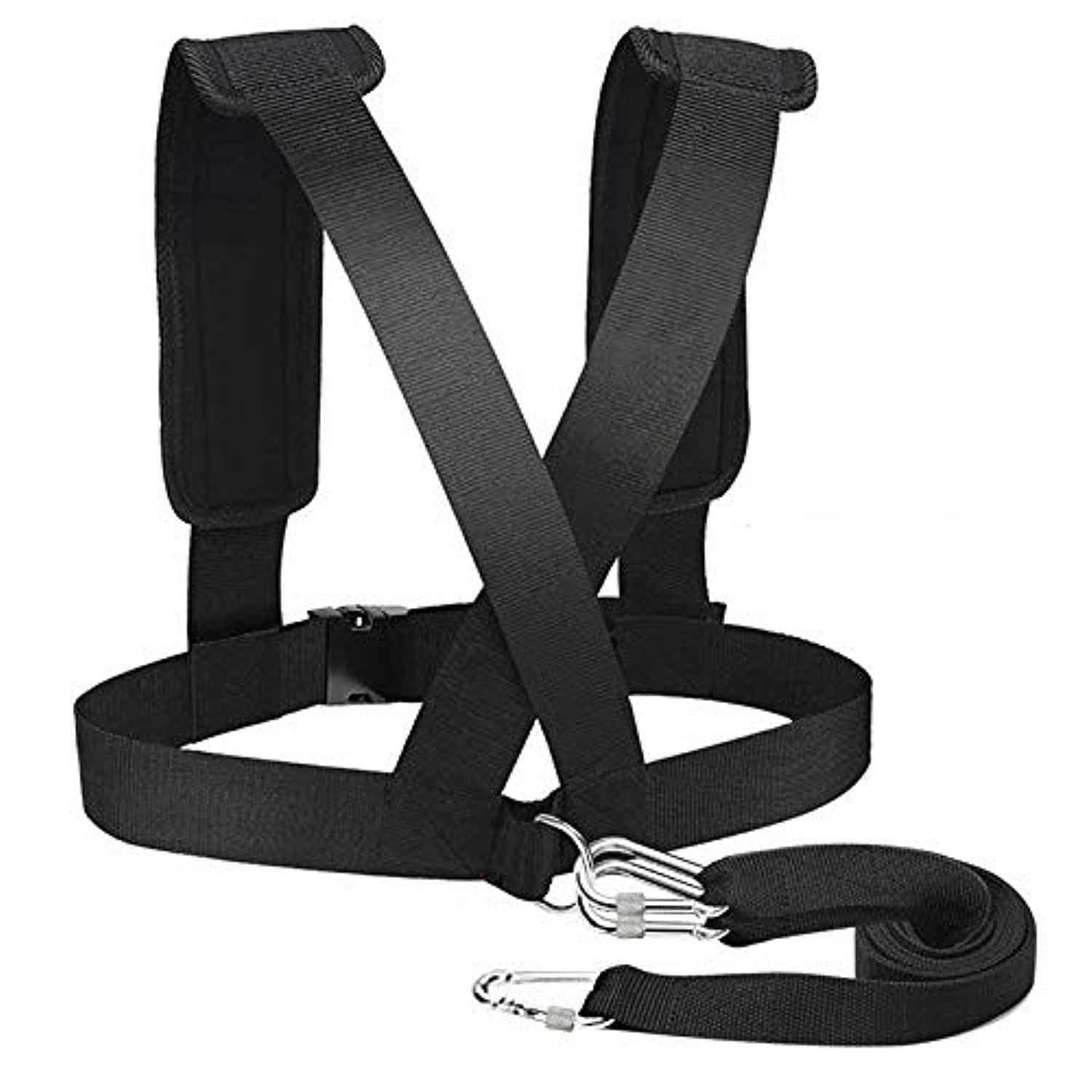 Sled Harness Tire Pulling Harness Pull Strap with Reinforced Lock, Can Pull up to 1.5T for Fitness Weight V1192-AZ-W-0446