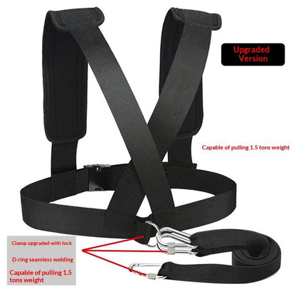 Sled Harness Tire Pulling Harness Pull Strap with Reinforced Lock, Can Pull up to 1.5T for Fitness Weight V1192-AZ-W-0446