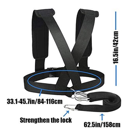 Sled Harness Tire Pulling Harness Pull Strap with Reinforced Lock, Can Pull up to 1.5T for Fitness Weight V1192-AZ-W-0446