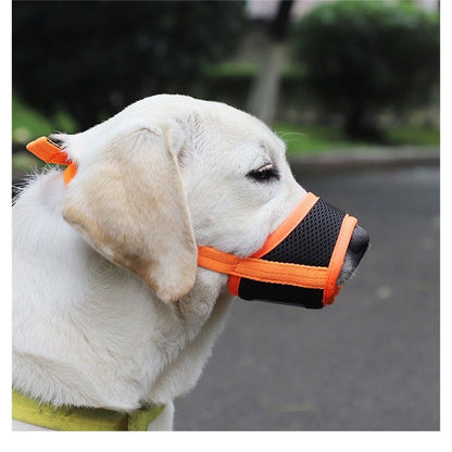 2 pack Dog Muzzle Anti Biting Barking and Chewing with Comfortable Mesh Soft Fabric and Adjustable Strap, V1192-AZ-W-0447